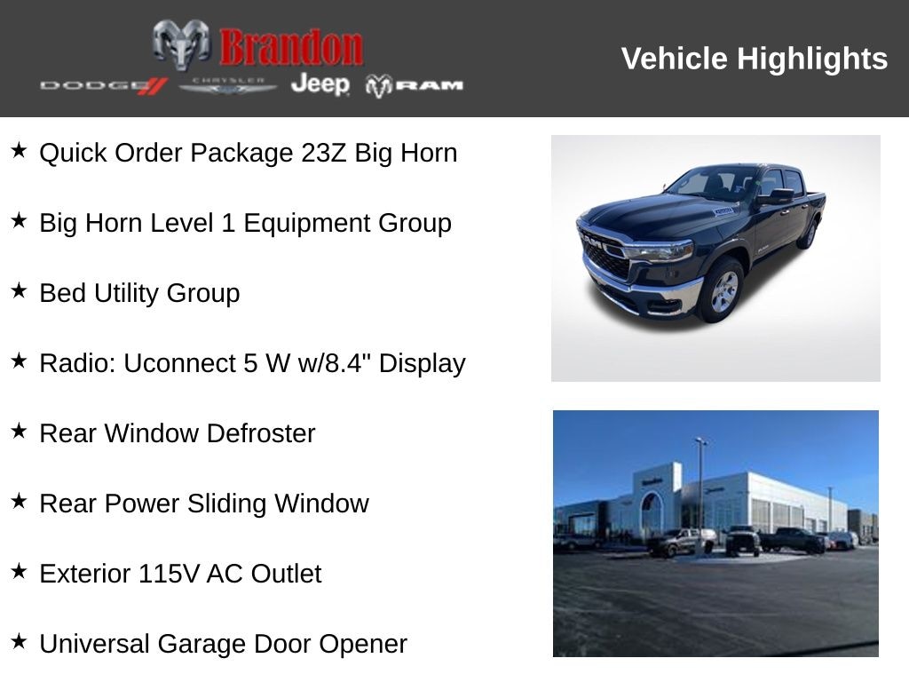 Used 2025 Ram 1500 Big Horn/Lone Star Truck