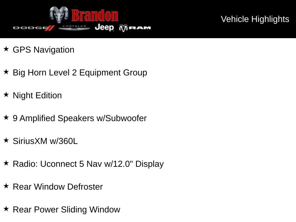 New 2025 Ram 1500 Big Horn/Lone Star Pickup