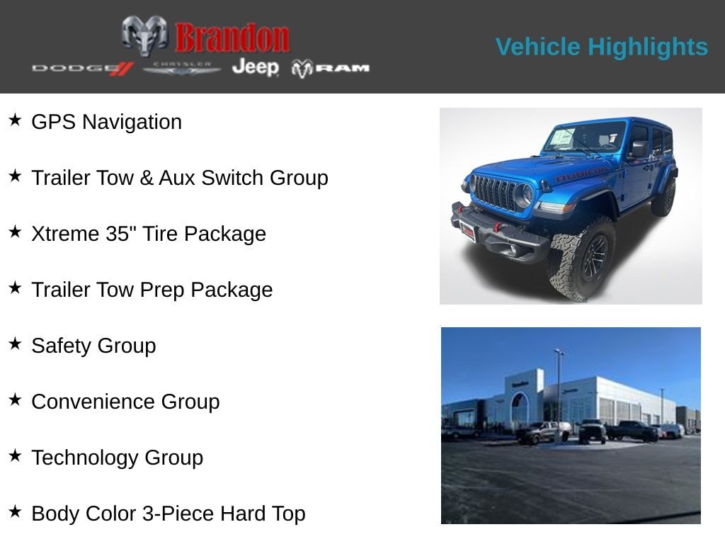 New 2025 Jeep Wrangler Rubicon Sport Utility