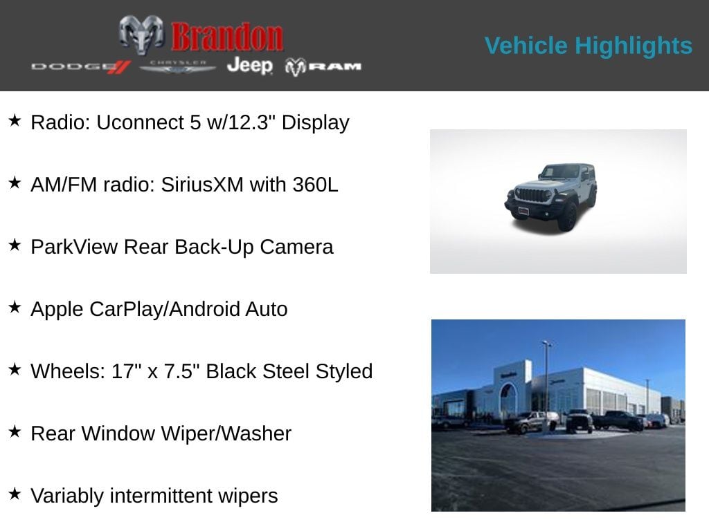 New 2026 Jeep Wrangler Sport Sport Utility