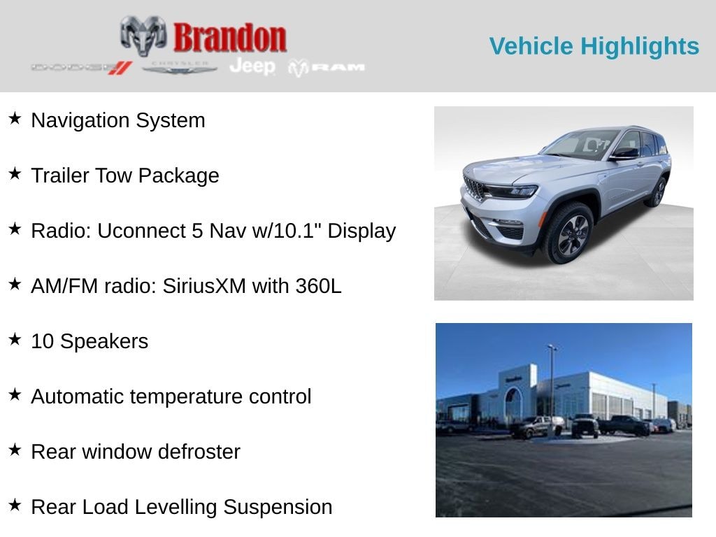 New 2025 Jeep Grand Cherokee 4xe Base Sport Utility