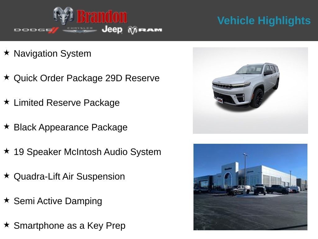 New 2026 Jeep Grand Wagoneer Limited Sport Utility