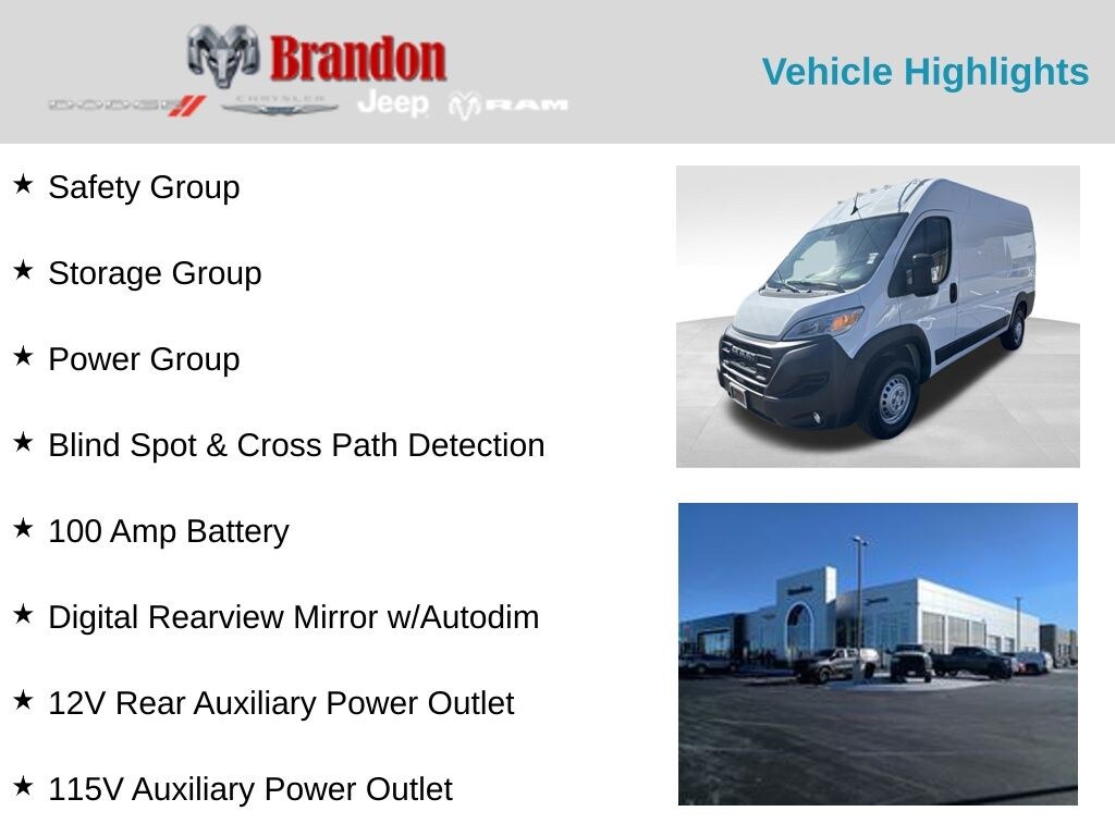 New 2026 Ram ProMaster PROMASTER 2500 TRADESMAN CARGO VAN HIGH ROOF 136' Cargo Van