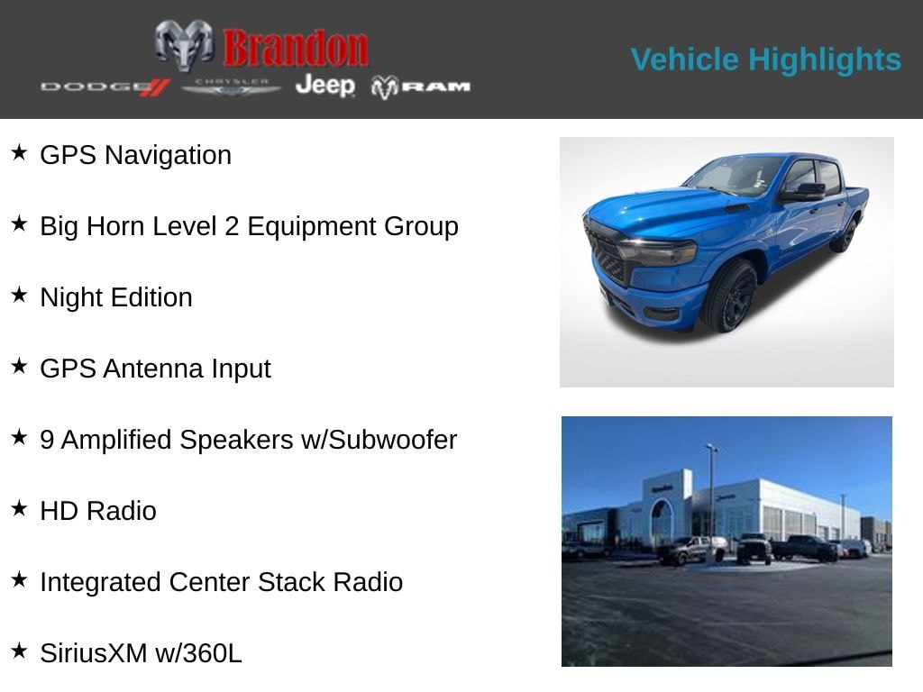 New 2026 Ram 1500 Big Horn/Lone Star Pickup