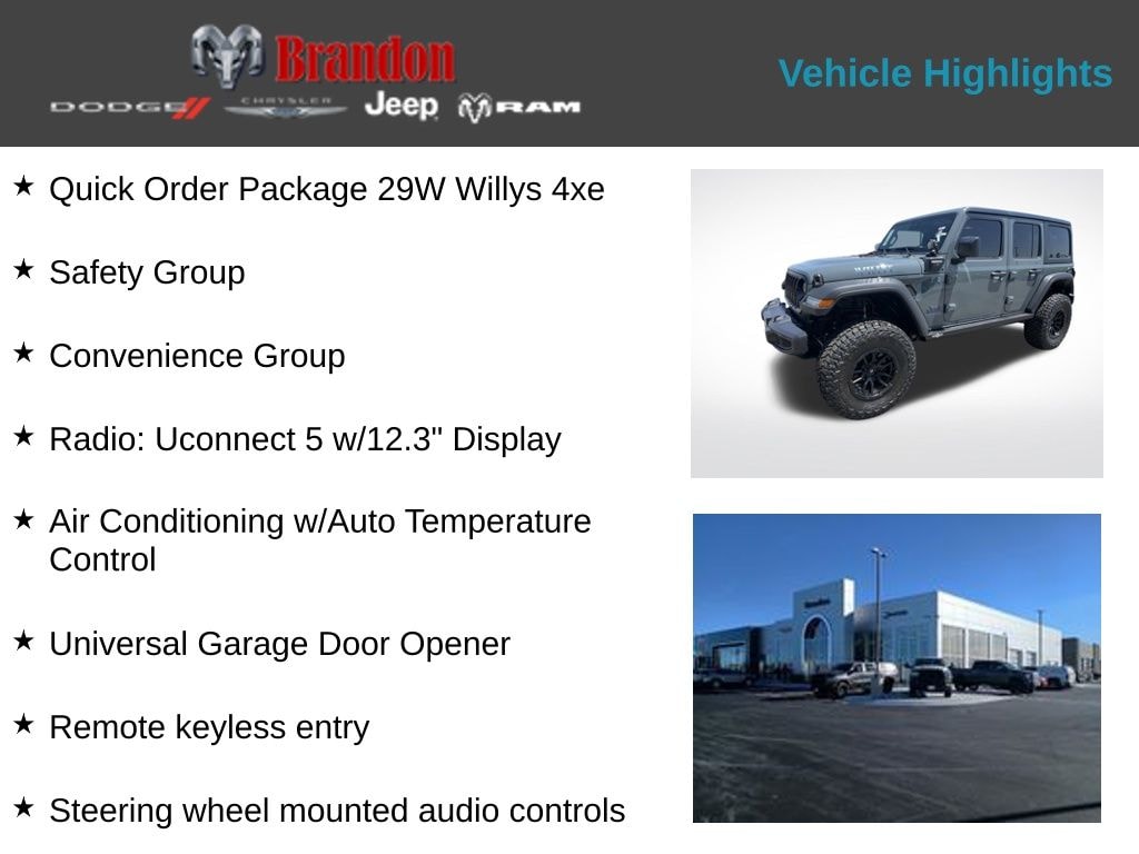 New 2025 Jeep Wrangler 4xe Sport Sport Utility