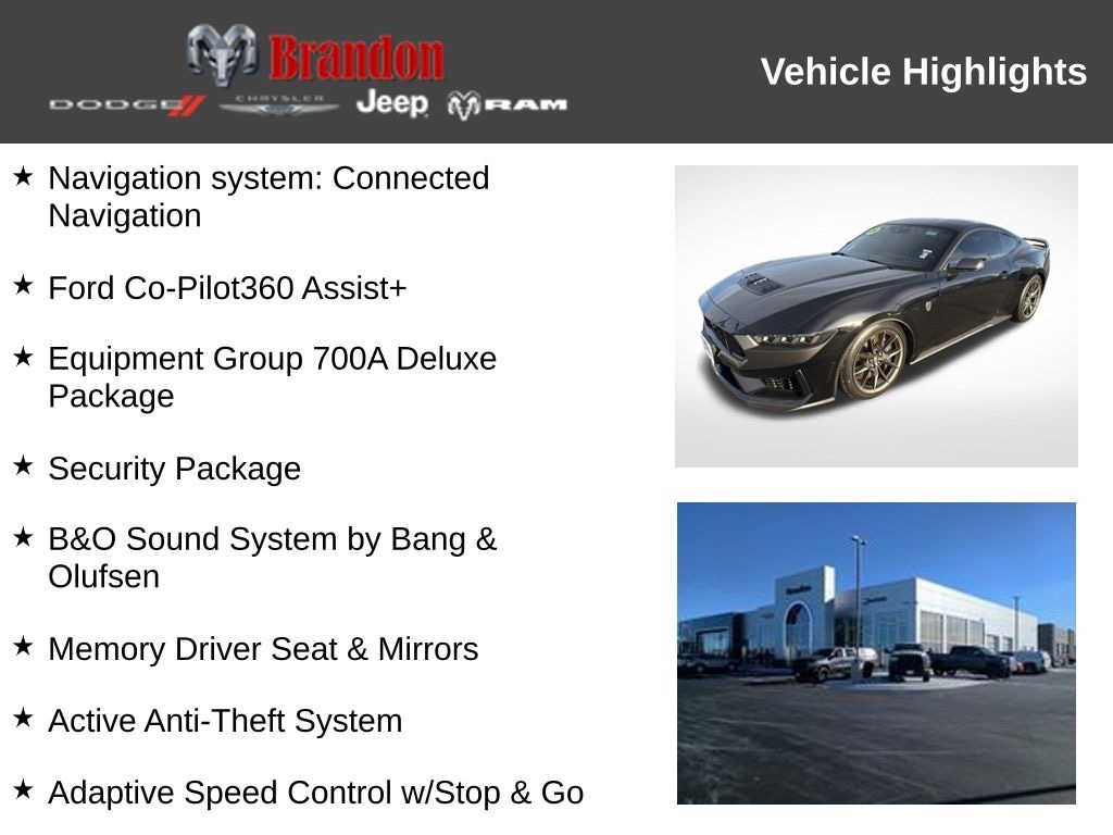 Used 2024 Ford Mustang Dark Horse Coupe