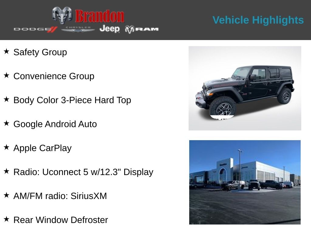 New 2025 Jeep Wrangler Rubicon Sport Utility