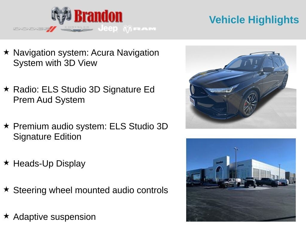 Used 2023 Acura MDX Type S w/Advance Package SUV