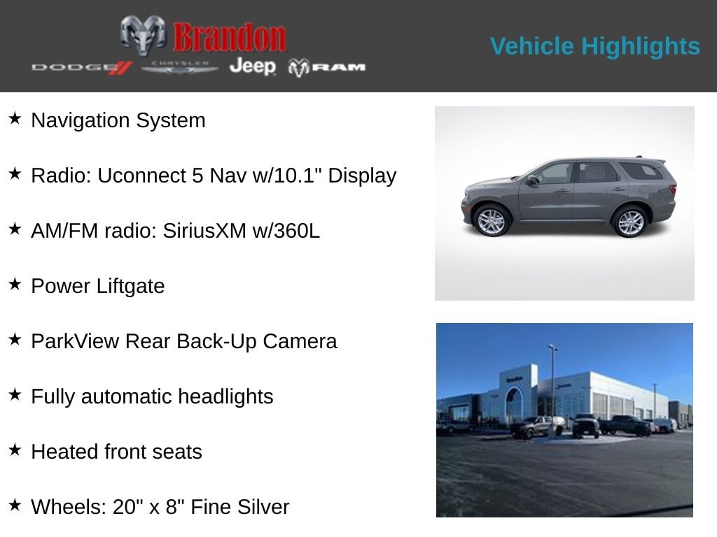 New 2026 Dodge Durango GT Sport Utility