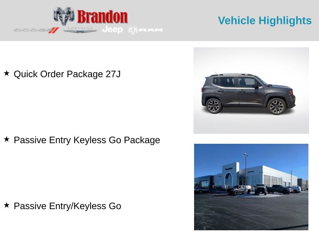 Used 2016 Jeep Renegade Latitude SUV