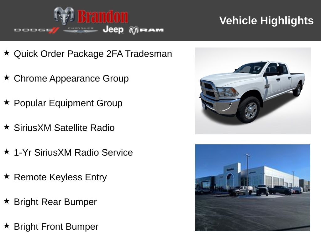 Certified 2018 Ram 2500 Tradesman Truck
