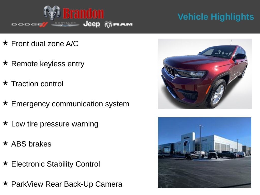 New 2026 Jeep Grand Cherokee Laredo SUV