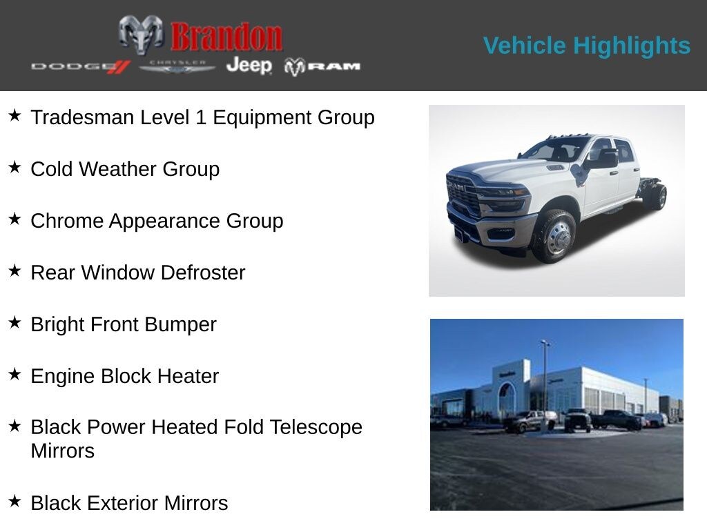 New 2026 Ram 3500 Tradesman Cab/Chassis