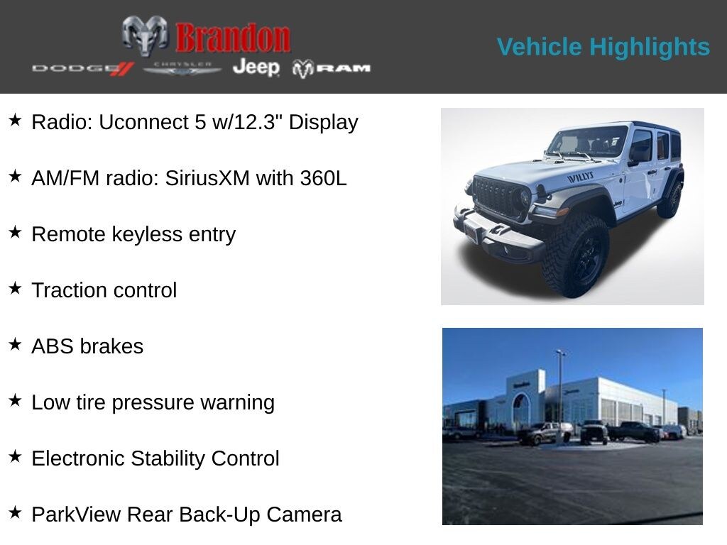 New 2026 Jeep Wrangler Willys SUV