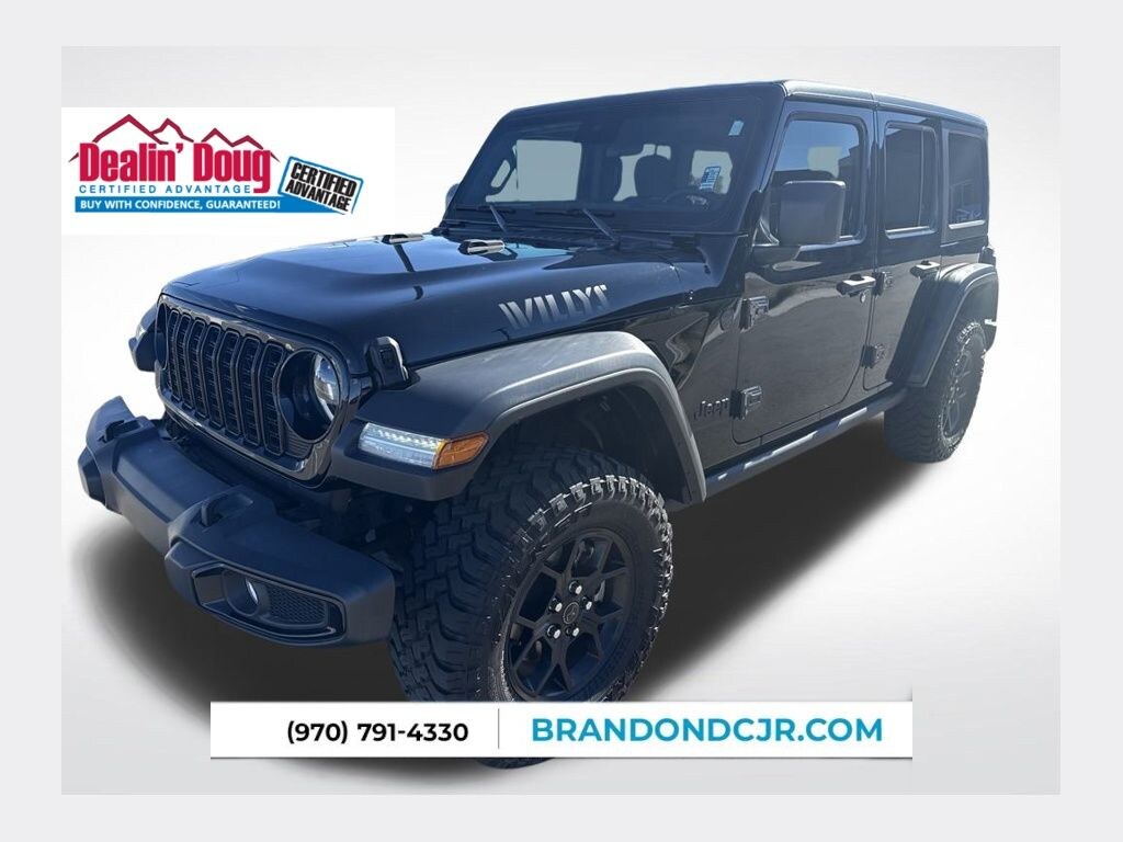 Certified 2024 Jeep Wrangler Willys SUV