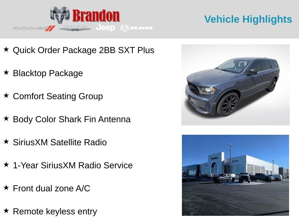 Used 2020 Dodge Durango SXT Plus SUV
