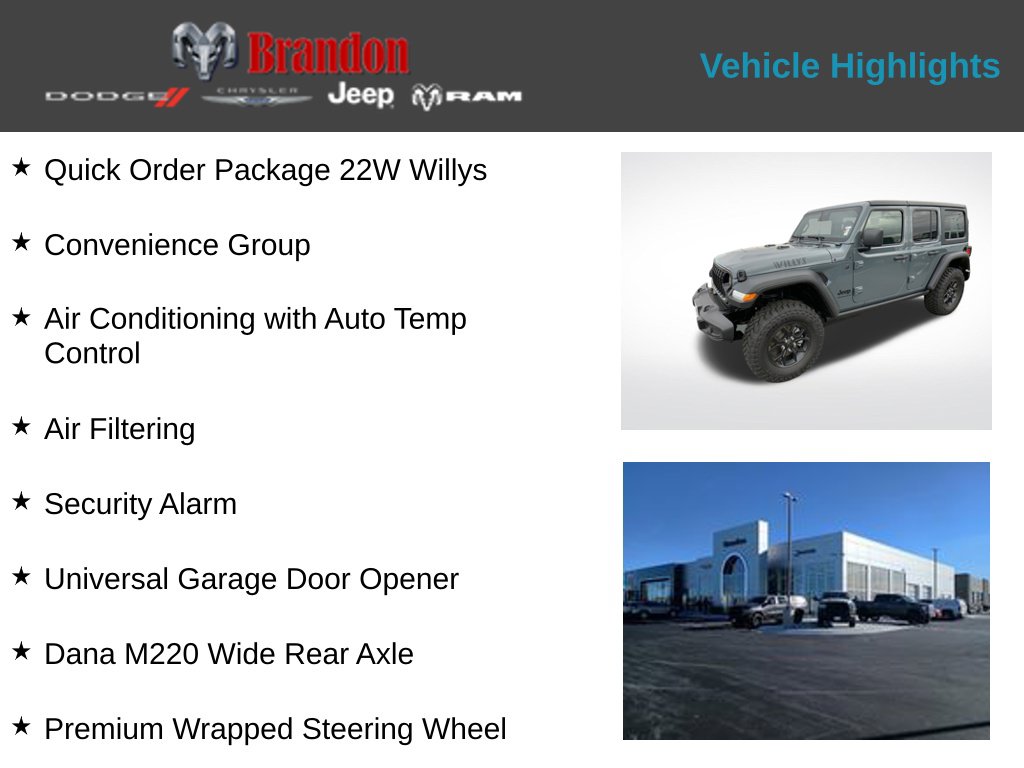 New 2026 Jeep Wrangler Willys SUV