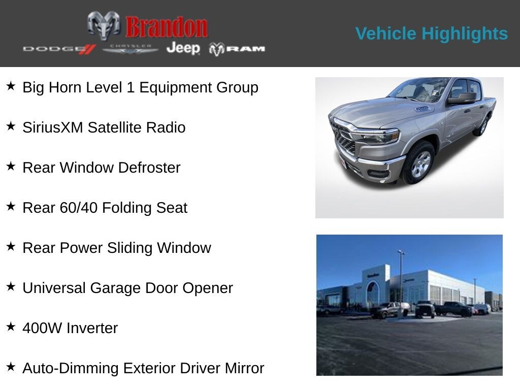 New 2026 Ram 1500 Big Horn/Lone Star Truck