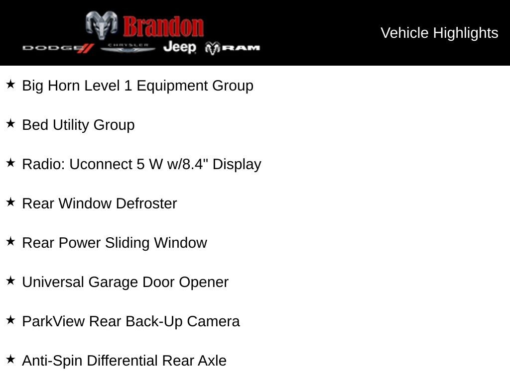 New 2025 Ram 1500 Big Horn/Lone Star Truck