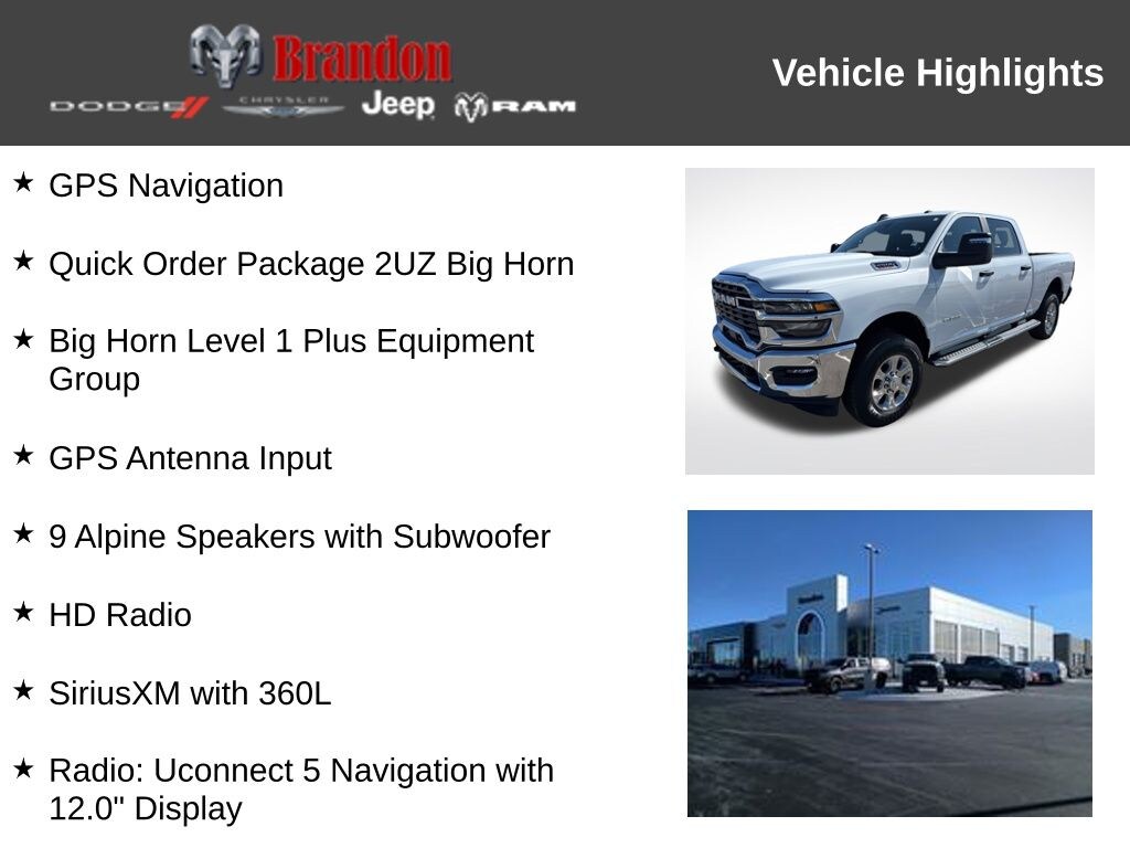 Certified 2026 Ram 2500 Big Horn Truck