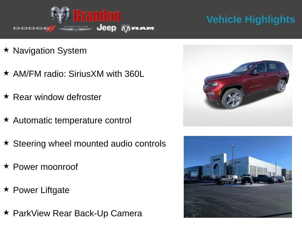 New 2025 Jeep Grand Cherokee 4xe SUV