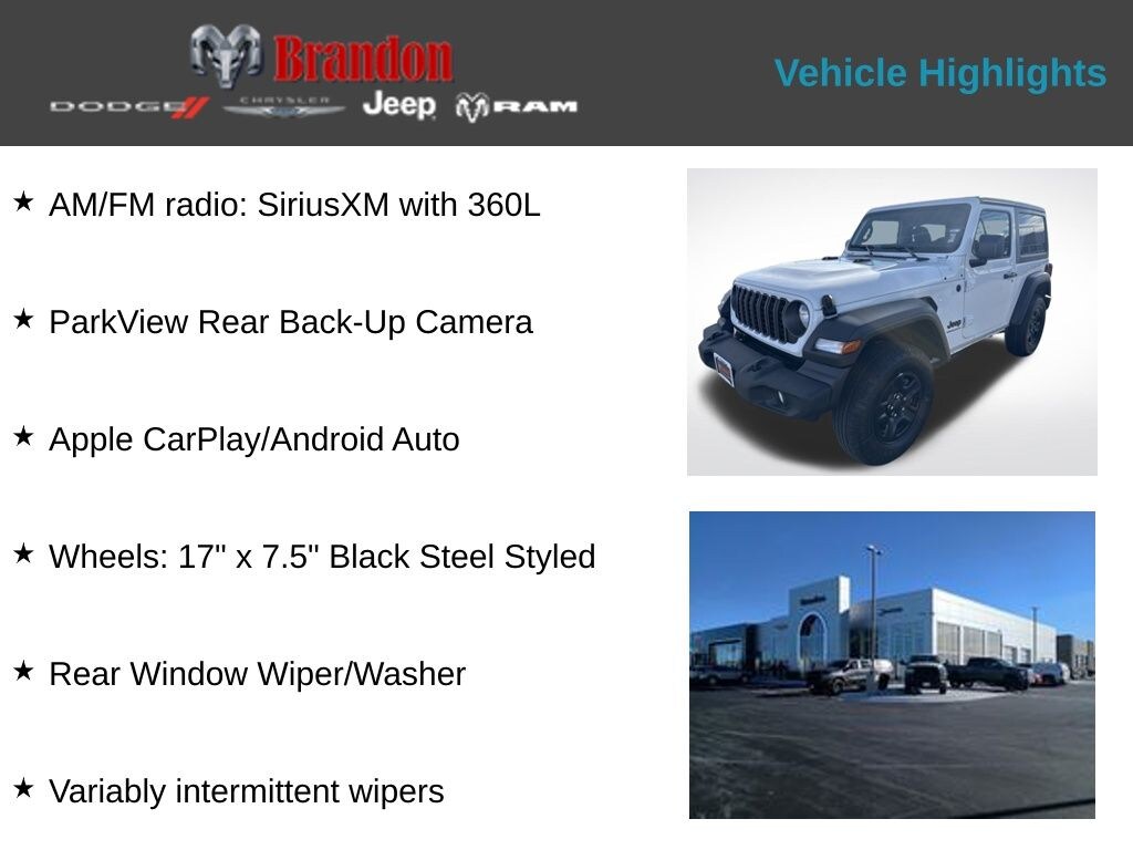 New 2026 Jeep Wrangler Sport SUV