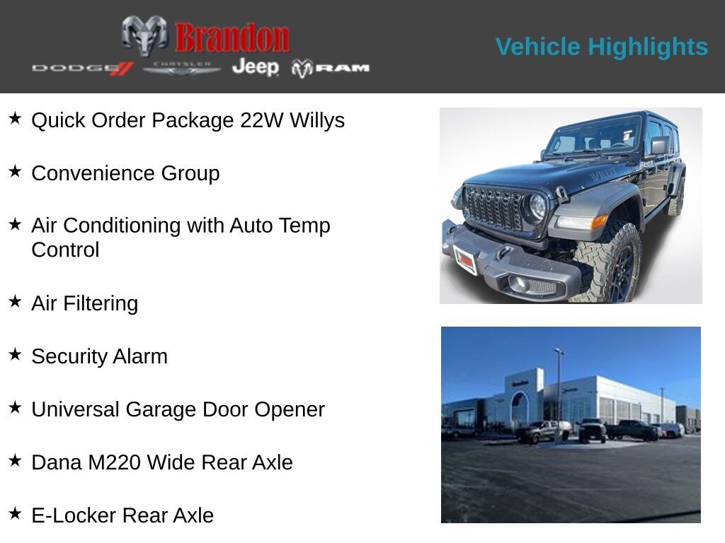 New 2026 Jeep Wrangler Willys SUV