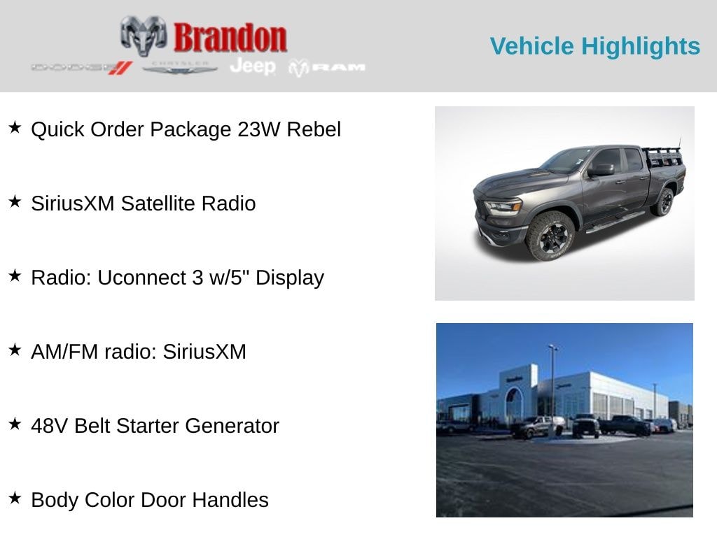 Certified 2019 Ram 1500 Rebel Truck