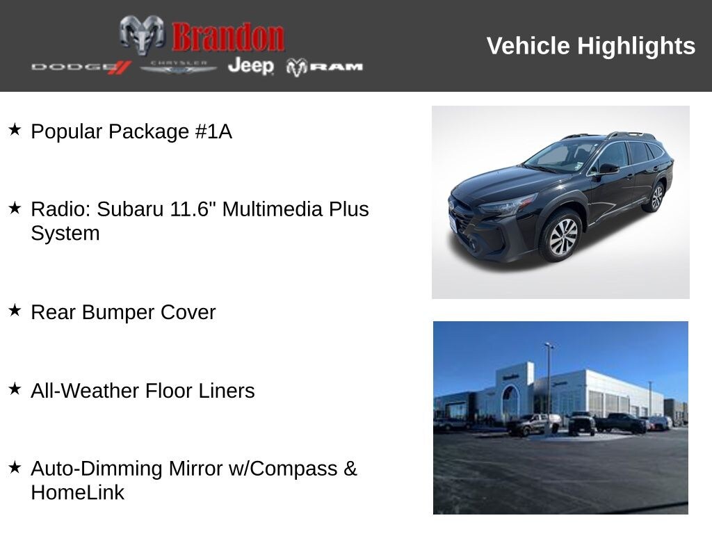 Certified 2025 Subaru Outback Premium SUV
