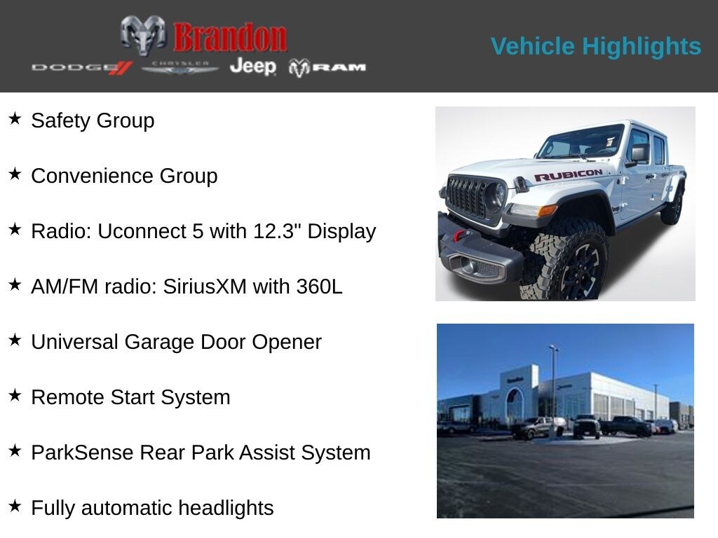 New 2026 Jeep Gladiator Rubicon Truck