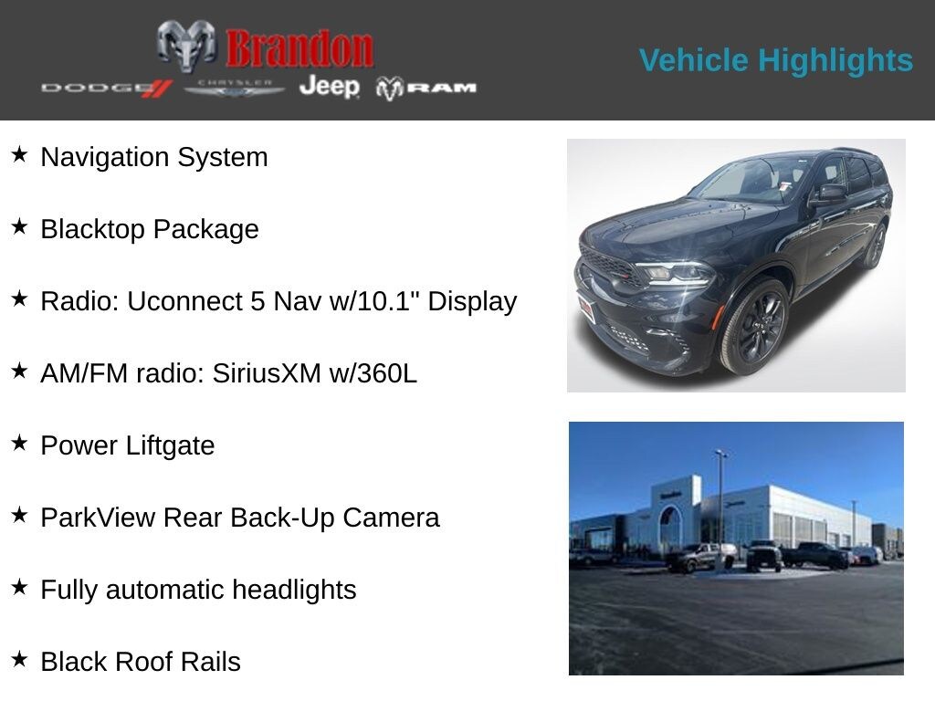 New 2026 Dodge Durango GT SUV