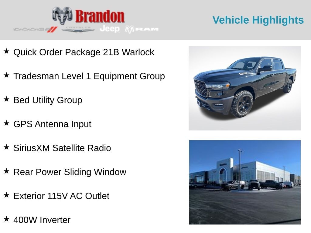 Certified 2026 Ram 1500 Warlock Truck