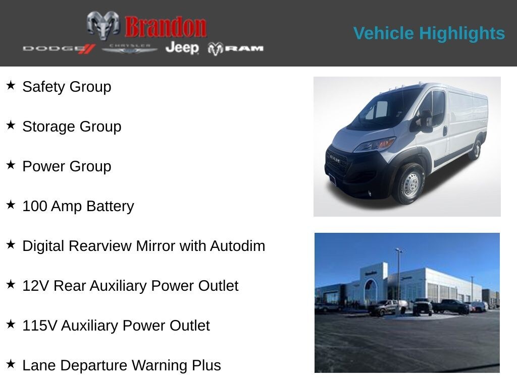 New 2026 Ram Promaster 2500 Base Cargo Van