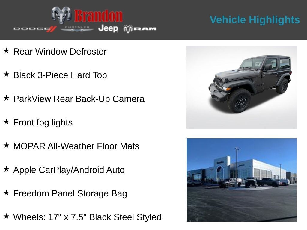 New 2026 Jeep Wrangler Sport SUV