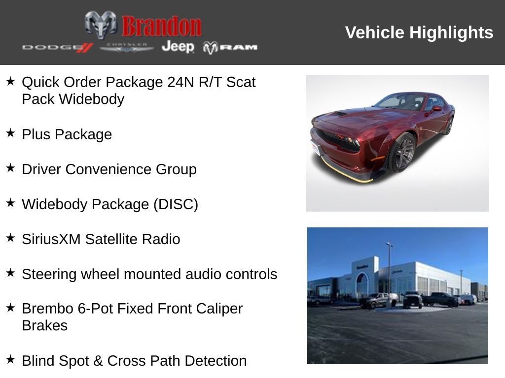 Certified 2019 Dodge Challenger R/T Scat Pack Widebody Coupe