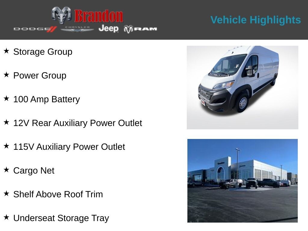 New 2026 Ram Promaster 2500 High Roof Cargo Van