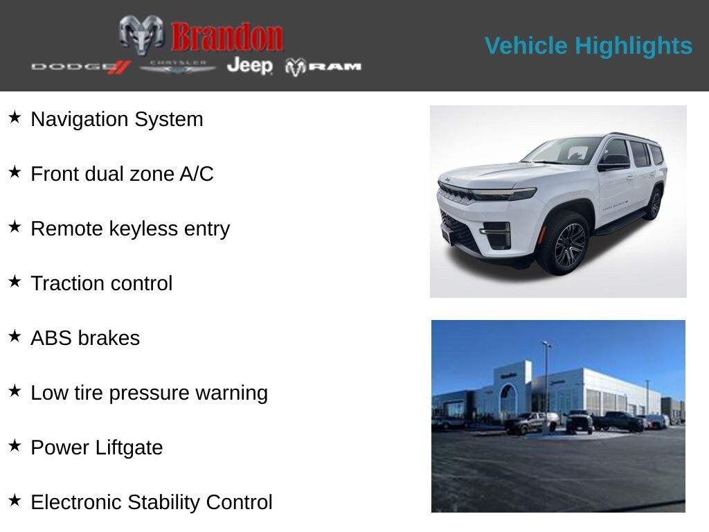 New 2026 Jeep Grand Wagoneer Base SUV