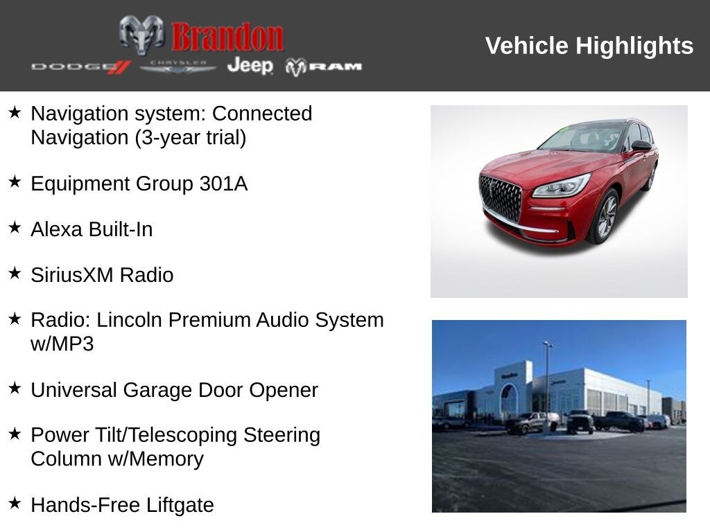 Certified 2024 Lincoln Corsair Plug-In Hybrid Grand Touring SUV