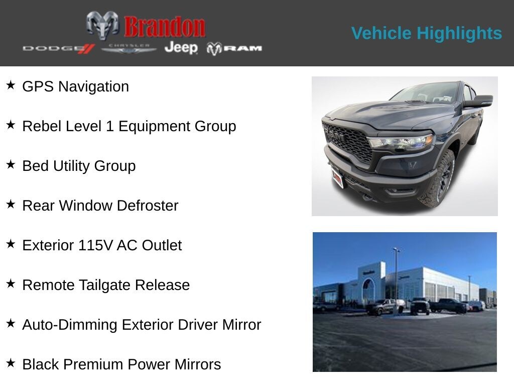 New 2026 Ram 1500 Rebel Truck