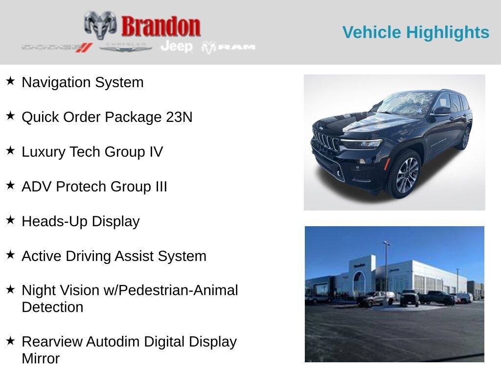 Certified 2024 Jeep Grand Cherokee Overland SUV