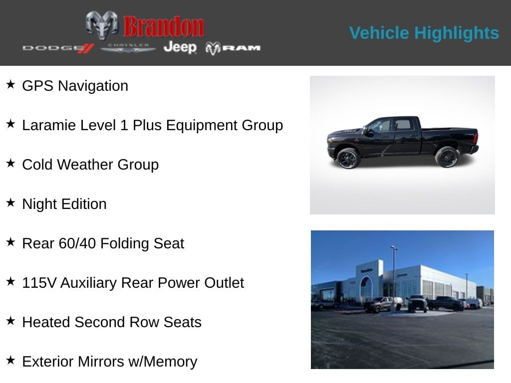 New 2026 Ram 2500 Laramie Truck