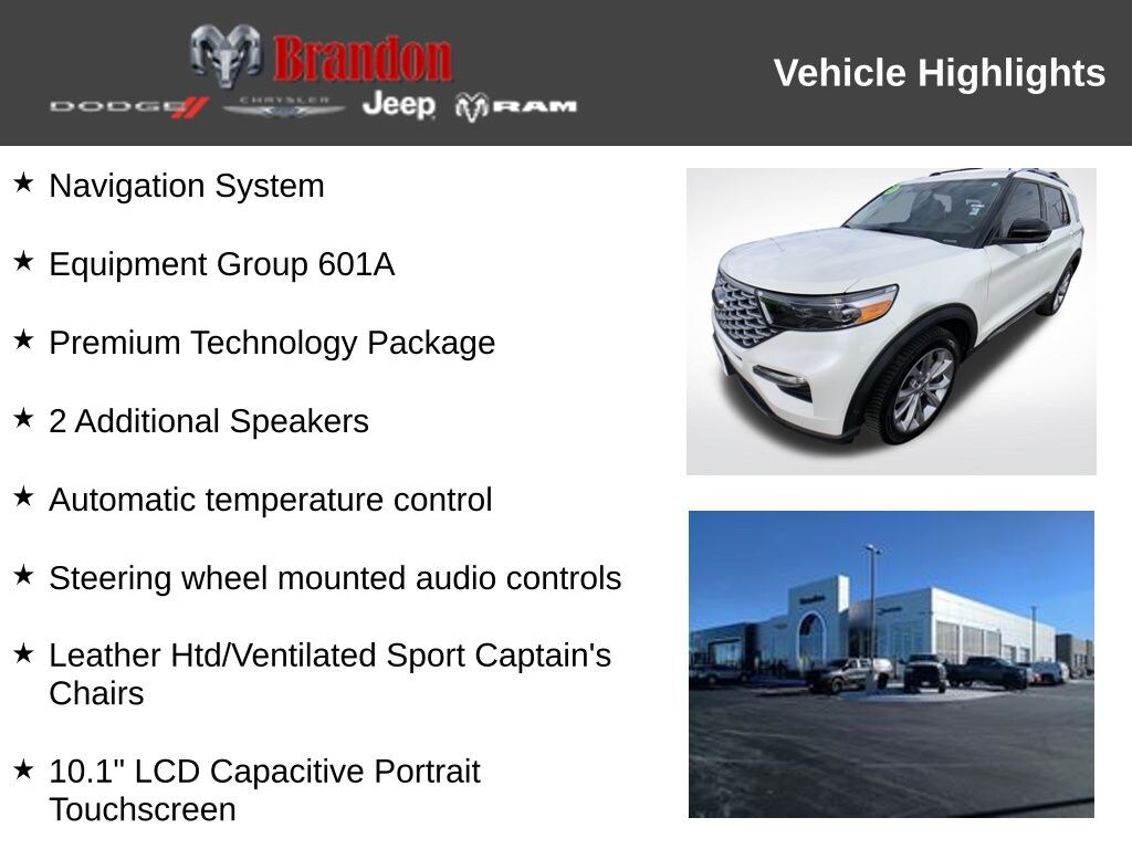 Certified 2021 Ford Explorer Platinum SUV