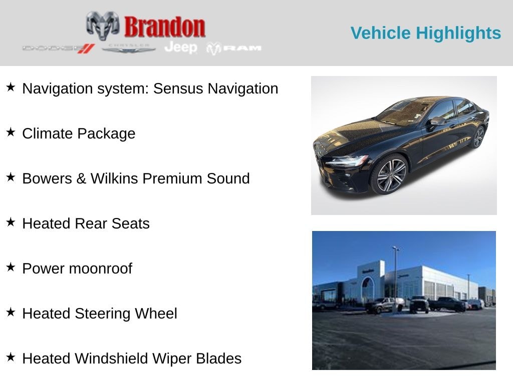 Used 2021 Volvo S60 Recharge Plug-In Hybrid T8 R-Design Sedan