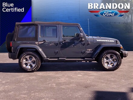 Featured Used 2017 Jeep Wrangler Unlimited Sahara Sahara 4x4 for sale in Tampa, FL