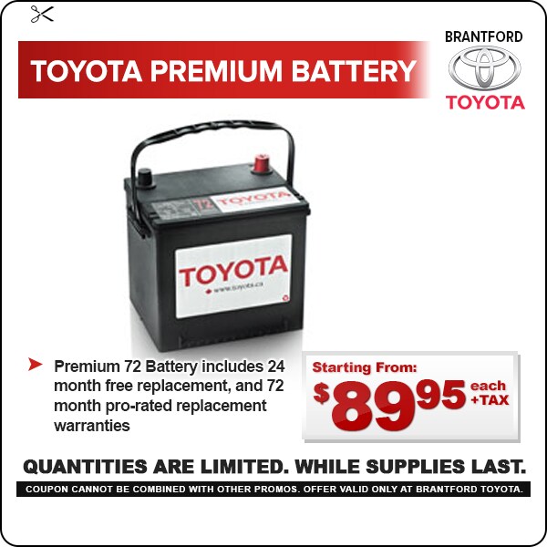 Toyota Genuine Parts & Accessories Specials Brantford Toyota