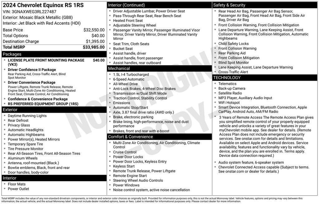 2024 Chevrolet Equinox RS - Photo 6