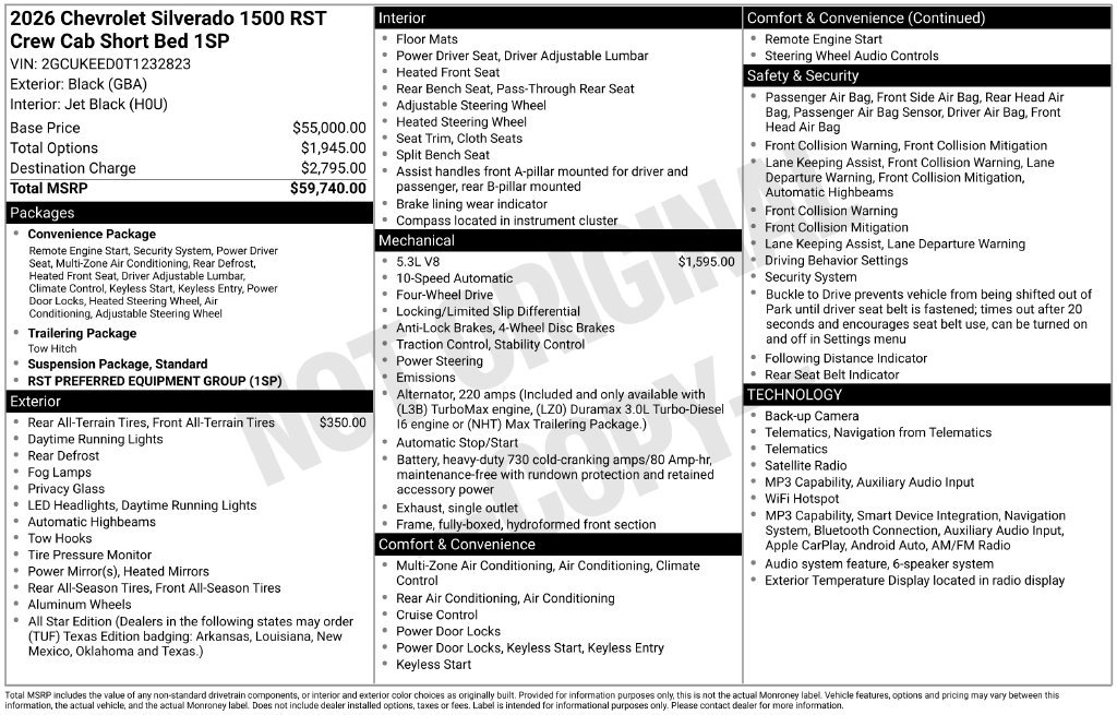 2026 Chevrolet Silverado 1500 RST - Photo 4