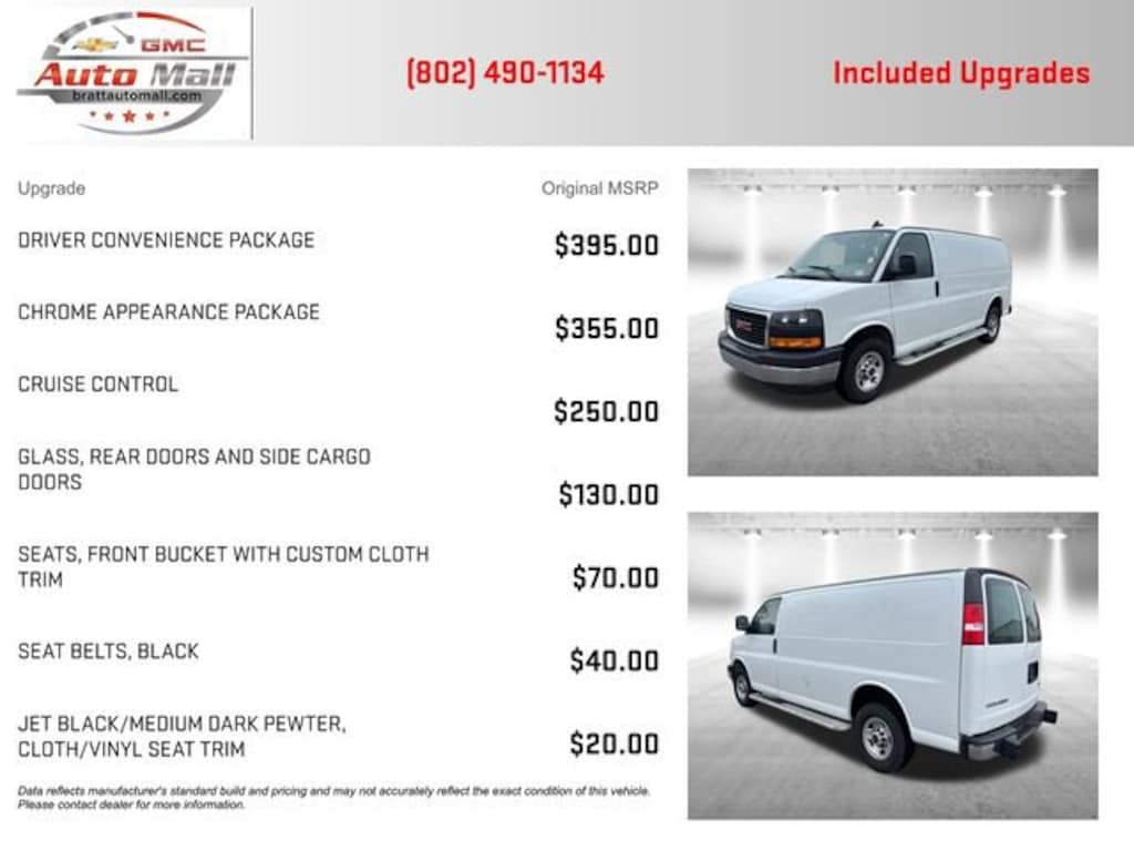Used 2024 GMC Savana Cargo 2500 Work Van Van