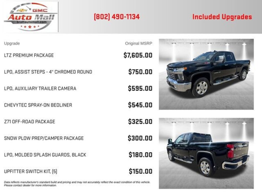 Used 2020 Chevrolet Silverado 2500 HD LTZ Truck