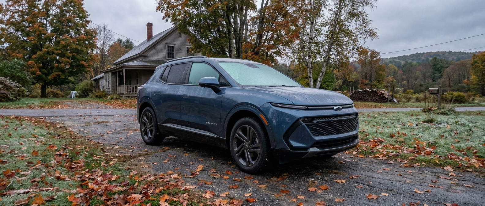 2026 Chevrolet Equinox on a frosty October morning in Brattleboro, Vermont, ready for a winter oil change